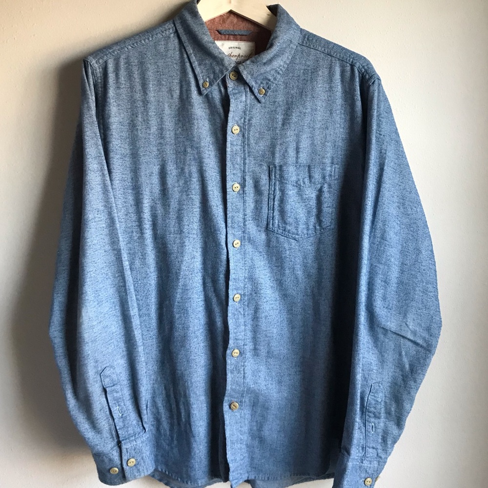 Original Weatherproof Vintage Flannel Large Blue
